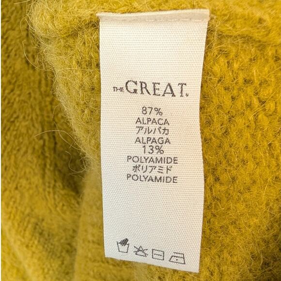 The Great. Bright Daisy Diamond Bobble Alpaca Cardigan, size 3/L - Picture 7 of 7